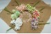 Chrysanthemum Silk artificial flowers on WIRE, 4 cm - Pack of 6